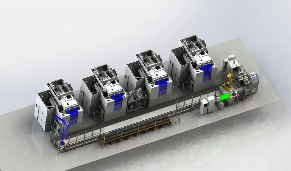 Huade Hydraulic: Horizontal intelligent machining island